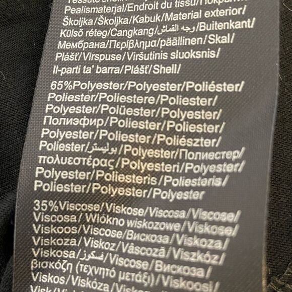 Black Long Sleeve Lightweight Lace Neckline Top M - Picture 5 of 8